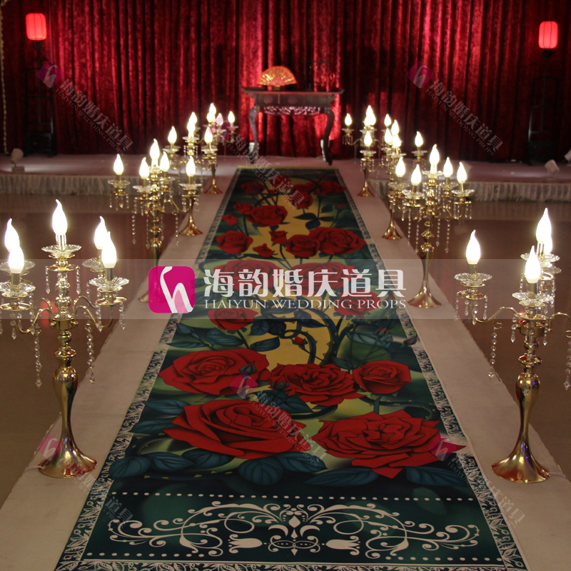 New wedding supplies, decorative three-dimensional carpets, 3D rose carpets details Picture