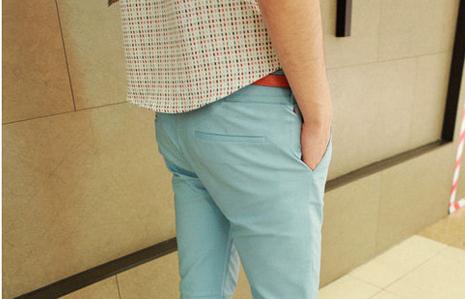 Hot-selling trendy men's pants for all year round, 5-color Edison Chen petite casual pants for men Specification image