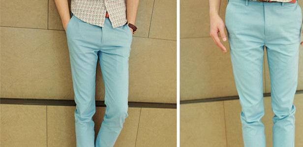 Hot-selling trendy men's pants for all year round, 5-color Edison Chen petite casual pants for men details Picture