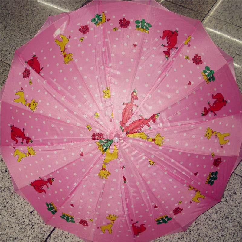 小巧可爱童伞实用长柄伞防风双层伞防晒晴雨伞