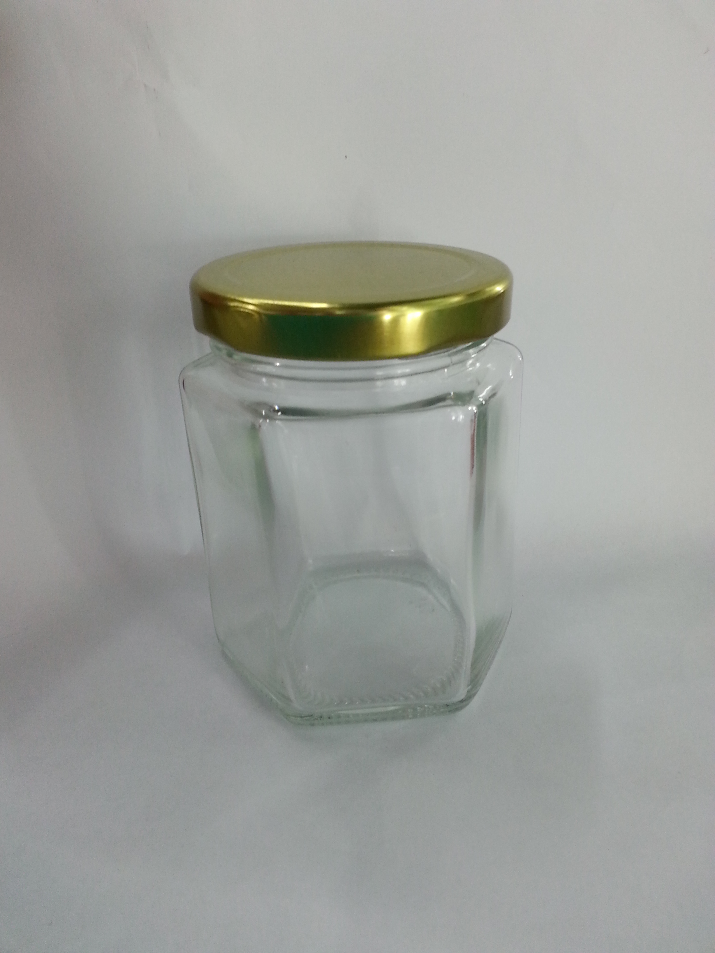 厂家生产各种玻璃瓶 200ml六边玻璃酱菜瓶 工艺品瓶详情图1