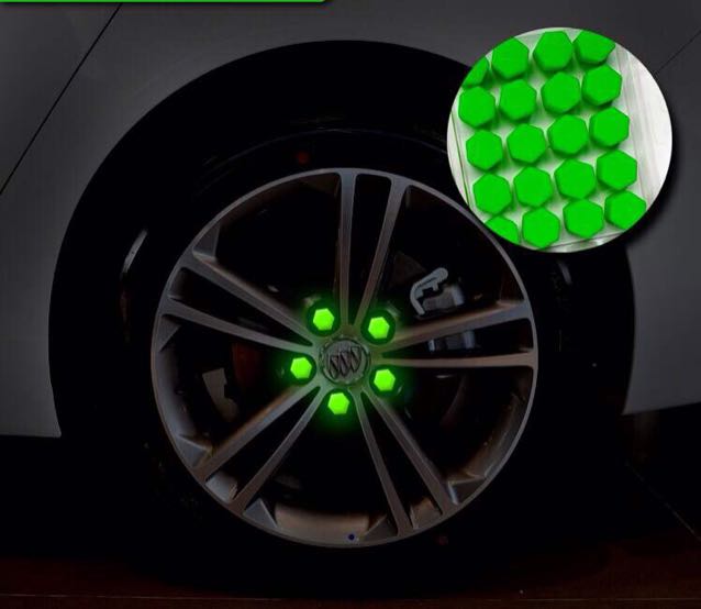 汽车轮毂螺丝硅胶套炫彩装饰螺丝套纯硅胶无污染产品图