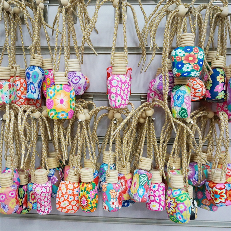 香水瓶 软陶香水瓶挂绳软陶香水瓶带香水细节图