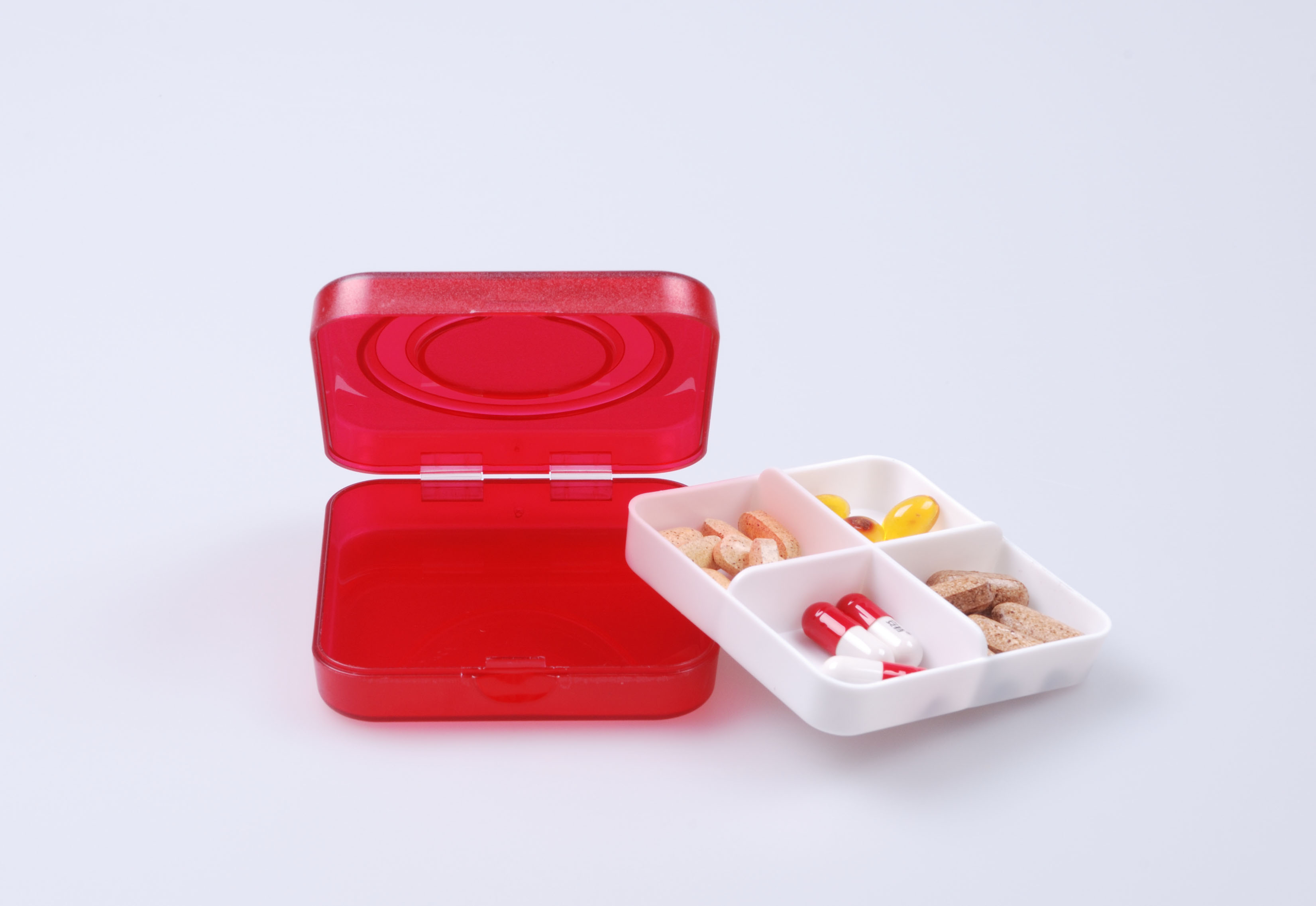 药盒 饰品盒 收纳盒 正方形四格产品图