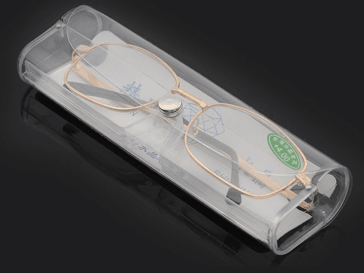 老花透明塑料盒！001,太阳眼镜盒，光学眼镜盒，眼镜链产品图