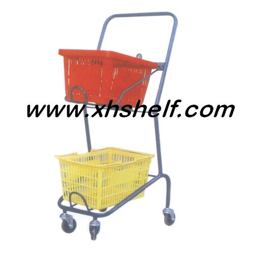 Cesta de dos pisos carrito de supermercado KTV trolley bar trolley personalizado