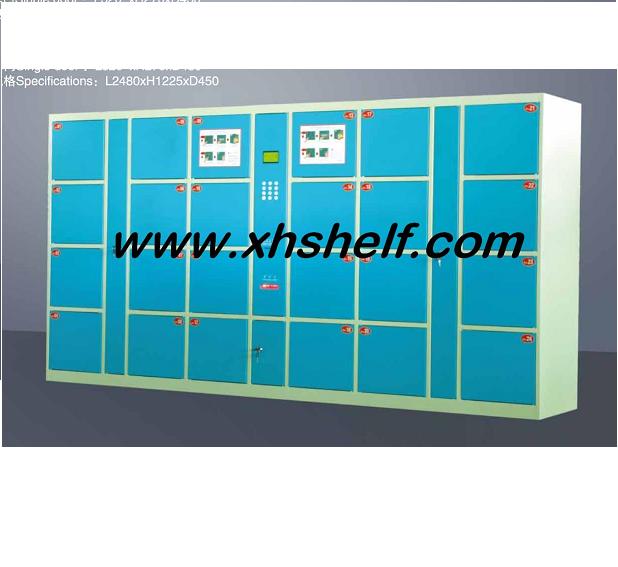 Wholesale supermarket luggage lockers, electronic parcel lockers, barcode storage lockers, intelligent lockers, 24 doors details Picture