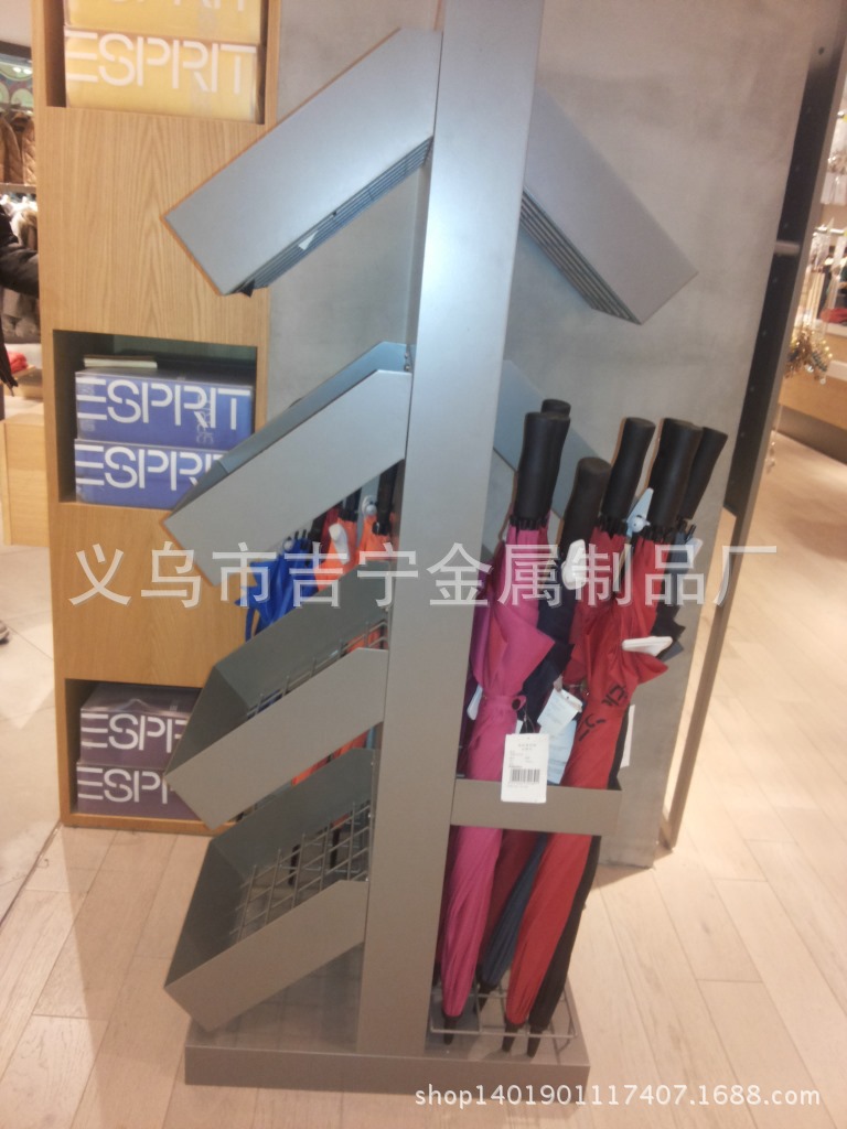 专业生产 陈列货架 双面雨伞供货柜 超市货架 热卖混批产品图