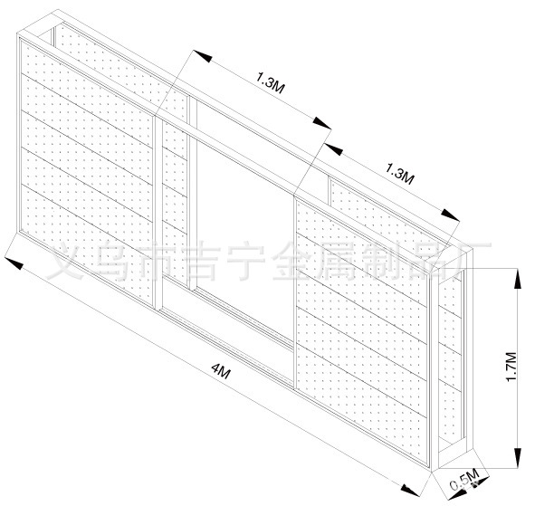 厂家供应4层网背超市货架 双面单面便利店五金店货架批发产品图