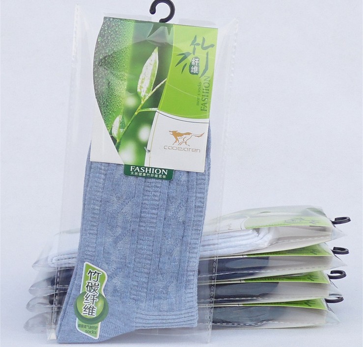 商务男士袜子批发 新款男士竹纤维中筒棉袜 男袜产品图