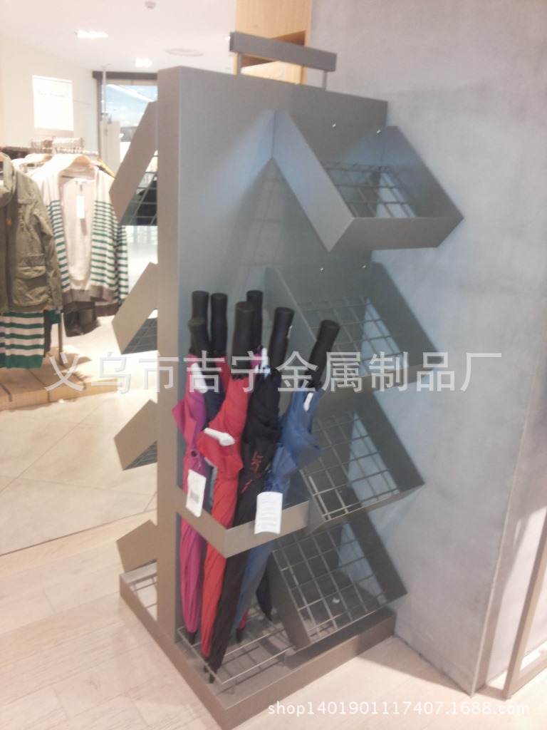 专业生产 陈列货架 双面雨伞供货柜 超市货架 热卖混批