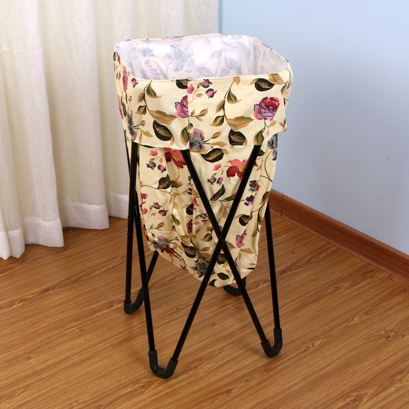 Four Corner Iron Frame Home Laundry Basket Clothes Basket Storage Basket Storage Basket Storage Bucket Application Scenario