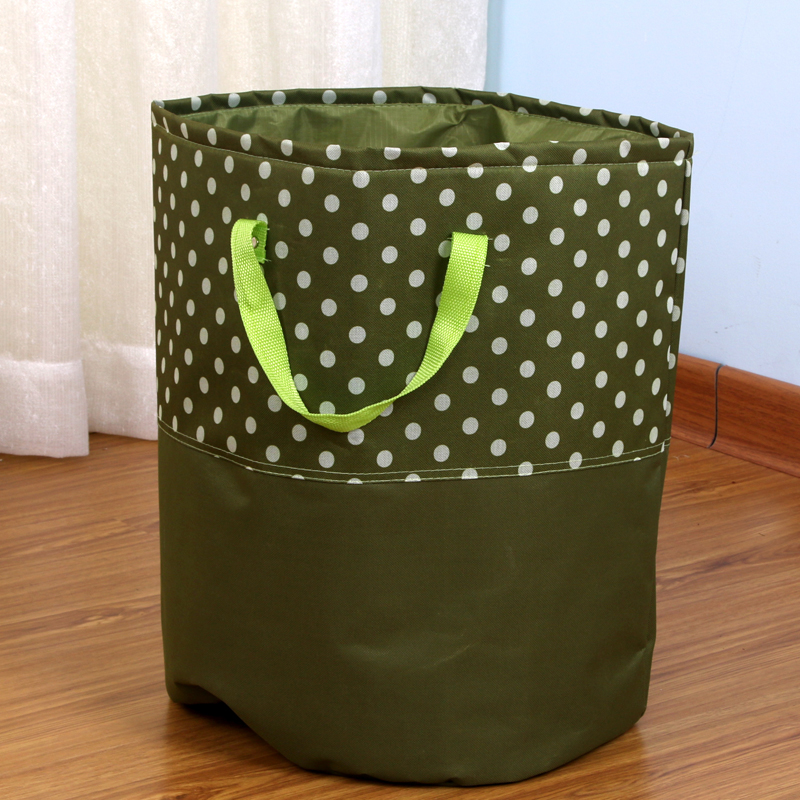 Close-up of the details of the Dot Sponge Bucket Waterproof Storage Basket