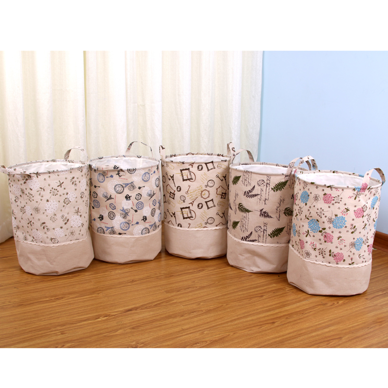 Hemp Storage Bucket Waterproof Storage Basket Home Laundry Basket Storage Basket full figure