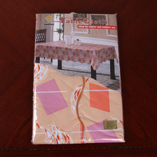 PVC波浪边餐桌布 家用餐厅用桌布