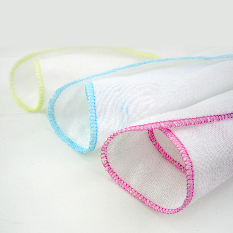 Tong Yin Children's Double-Layer Soft Baby Handkerchief Baby Face Towel Gauze Drool Towel Feeding Handkerchief High Density