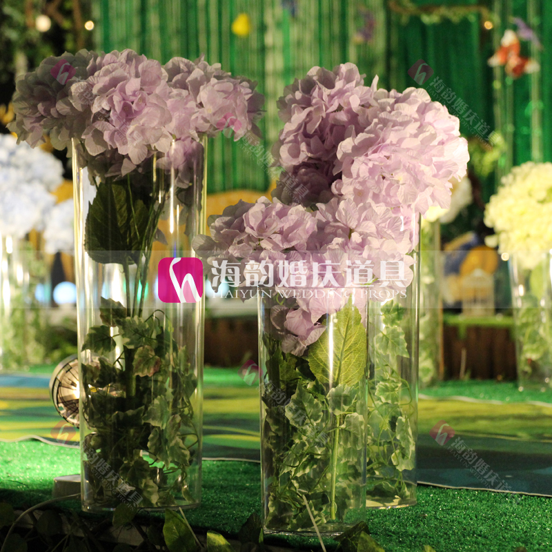 New wedding supplies, decorative items, forest-style acrylic cylinder three-piece set Specification image