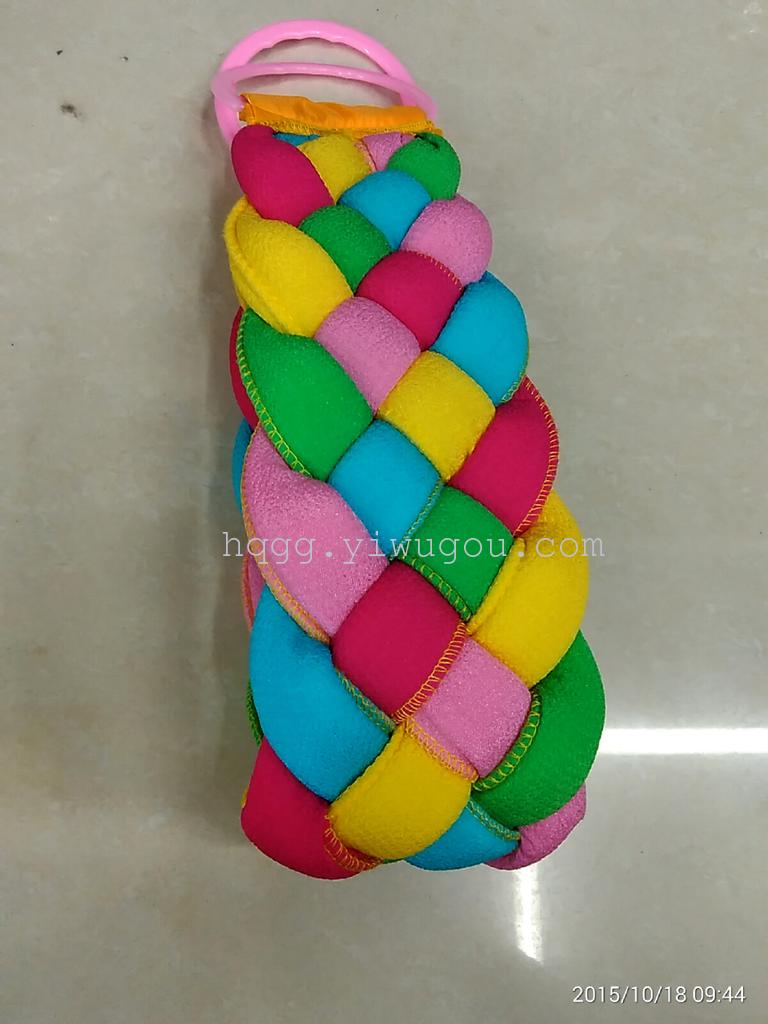 5股5条麻花辫长拉背条，颜色鲜艳，颜色可以按照·客户的要求