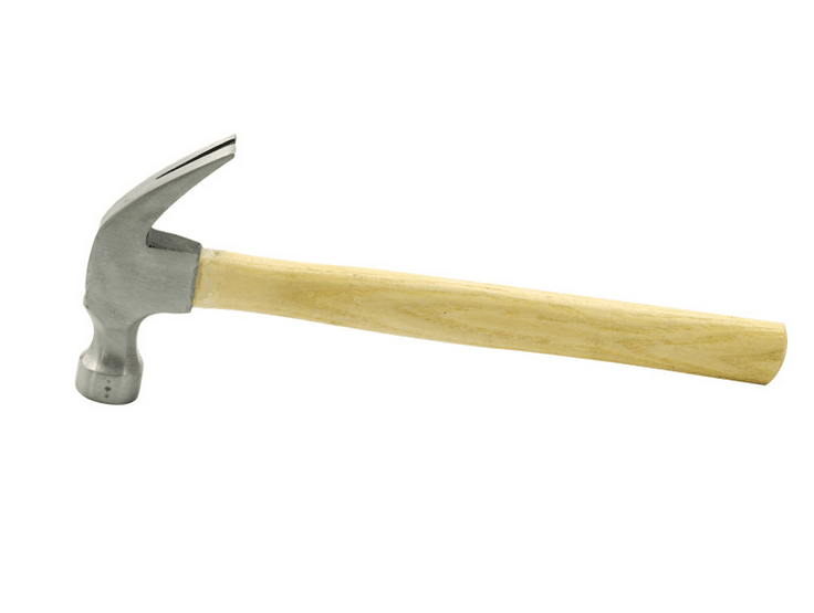 500g high quality wooden handle claw hammer 250g wooden handle claw hammer full figure