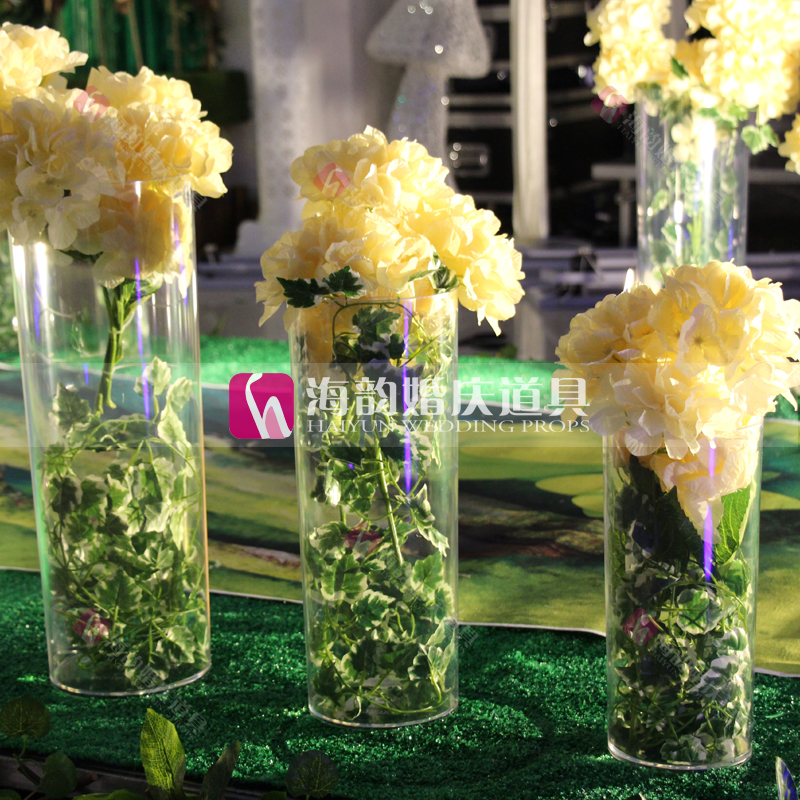 New wedding supplies, decorative items, forest-style acrylic cylinder three-piece set Application Scenario