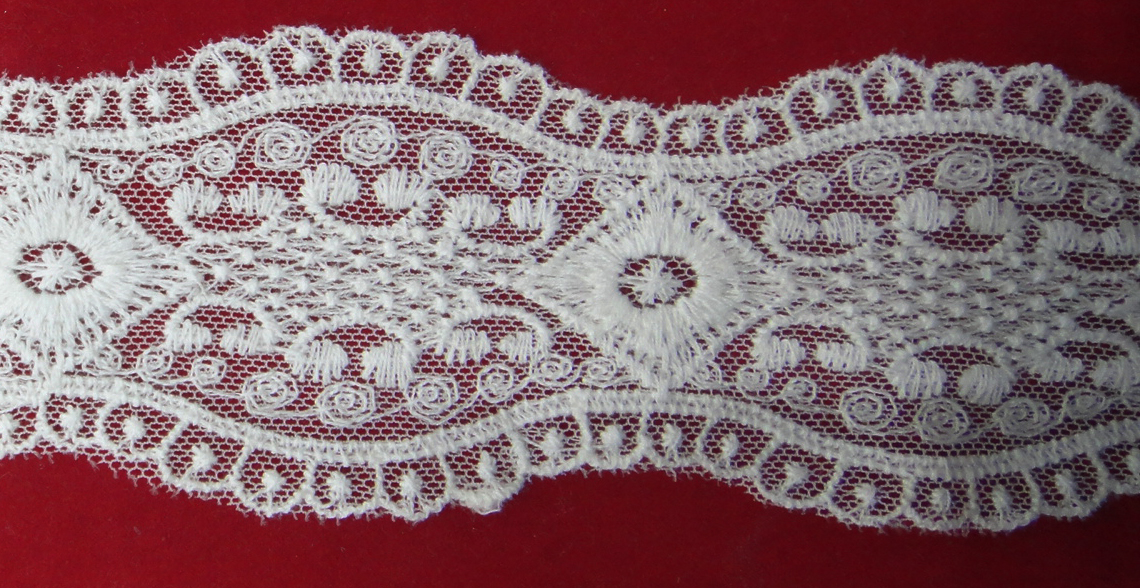 Lace, lace mesh fabric, lace embroidery, lace, cotton thread, water-soluble lace accessories Specification image