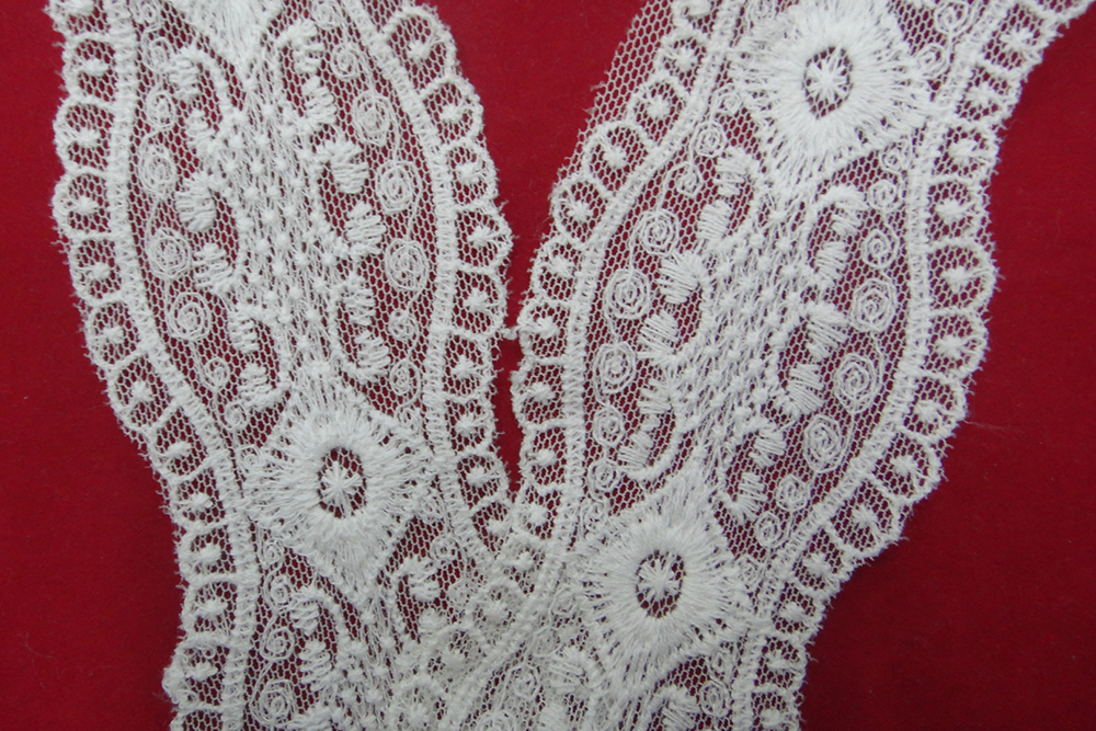Lace, lace mesh fabric, lace embroidery, lace, cotton thread, water-soluble lace accessories details Picture