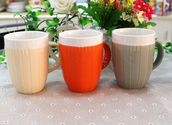 Mugs, wool cups, creative and personalized gift cups in a variety of colors