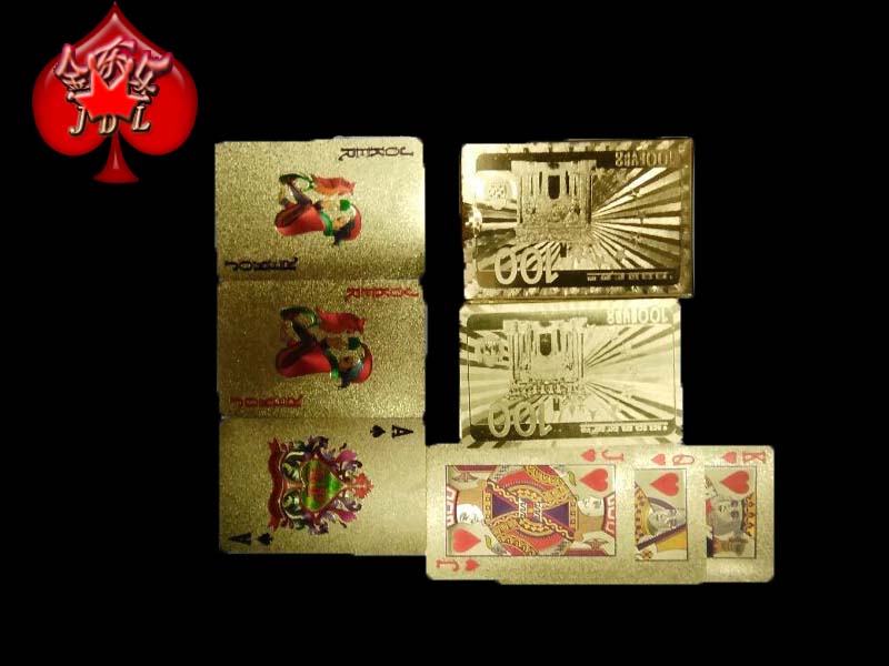 Gold foil poker euro PVC100 gold foil poker manufacturers direct sales