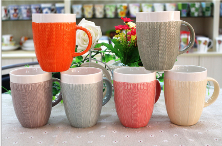 Mugs, wool cups, creative and personalized gift cups in a variety of colors details Picture