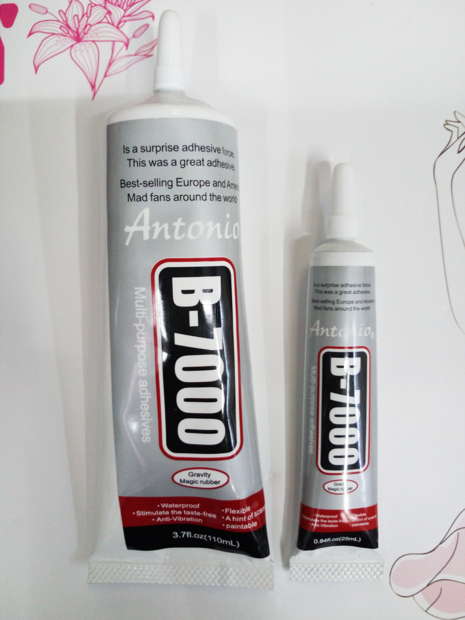 玻璃杯粘钻胶水塑料胶钻石胶B7000-110ML-25ML胶