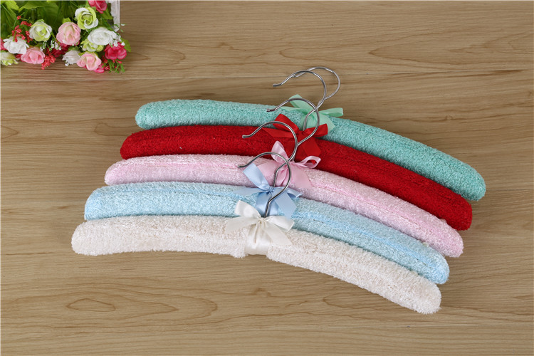 柔软毛绒衣架 布衣海绵衣架包布 衣架植绒布图