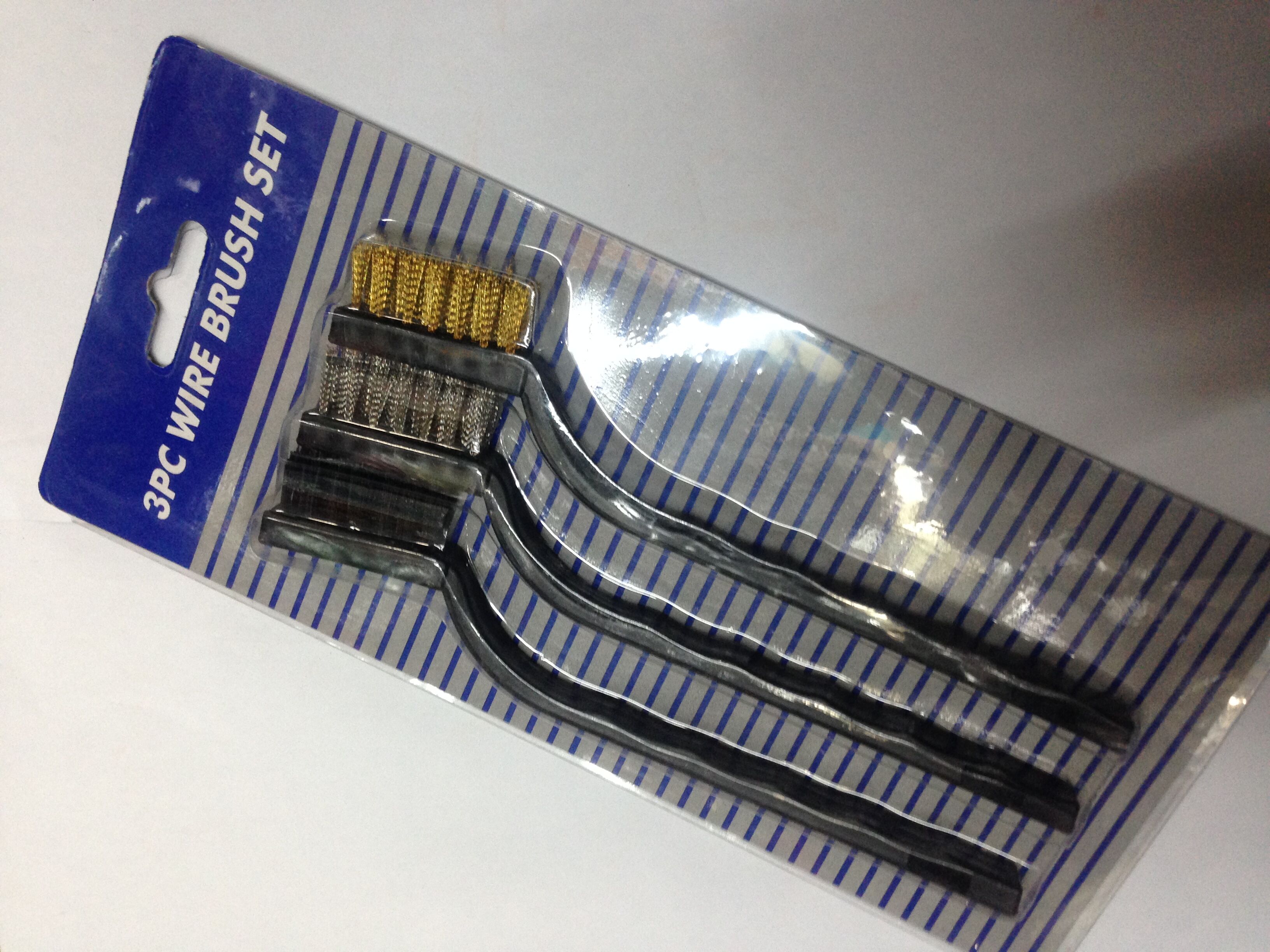 3PC WIRE BRUSH SET牙刷形铜丝刷