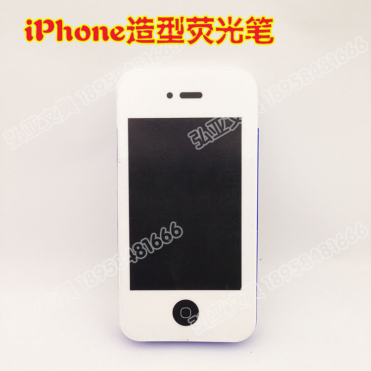 Mobile phone shape fluorescent pen advertising promotion pen gift pen LOGO printing customization