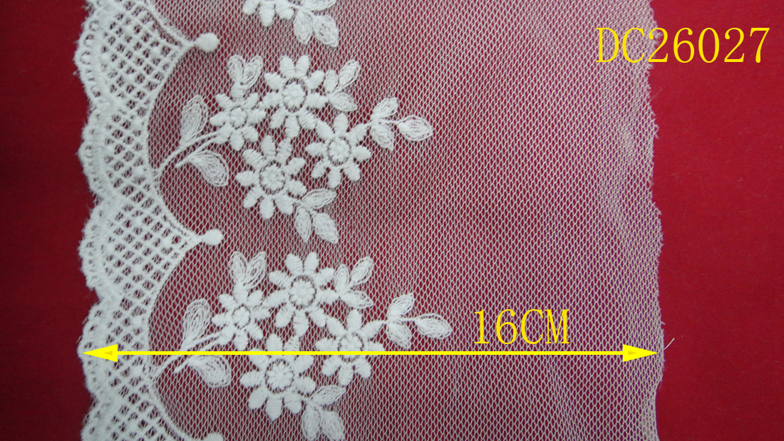 Lace embroidery, cotton thread, water-soluble lace, lace accessories