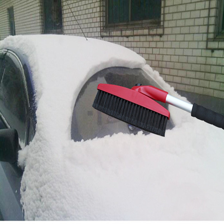 多功能红柄旋转伸缩雪刷车用家用两用除雪铲雪海绵手柄防冻耐磨安全用品 其他汽车安全用品