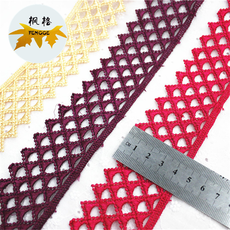 Factory direct sales of high-quality polyester lace accessories that can be dyed in multiple colors Application Scenario