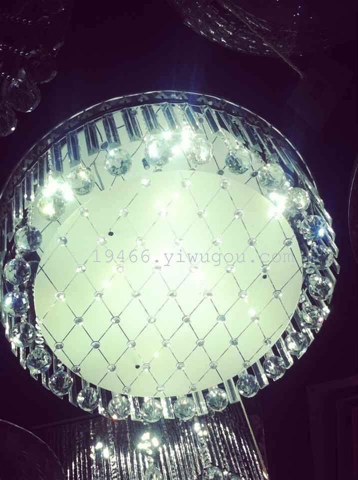 厂家直销简约吸顶灯圆形条纹水晶灯LED贴片客厅灯卧室灯书房灯