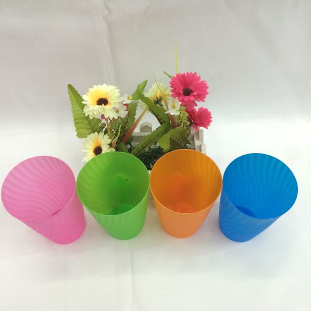 Juice cup, washbasin cup, plastic water cup, striped plastic cup details Picture