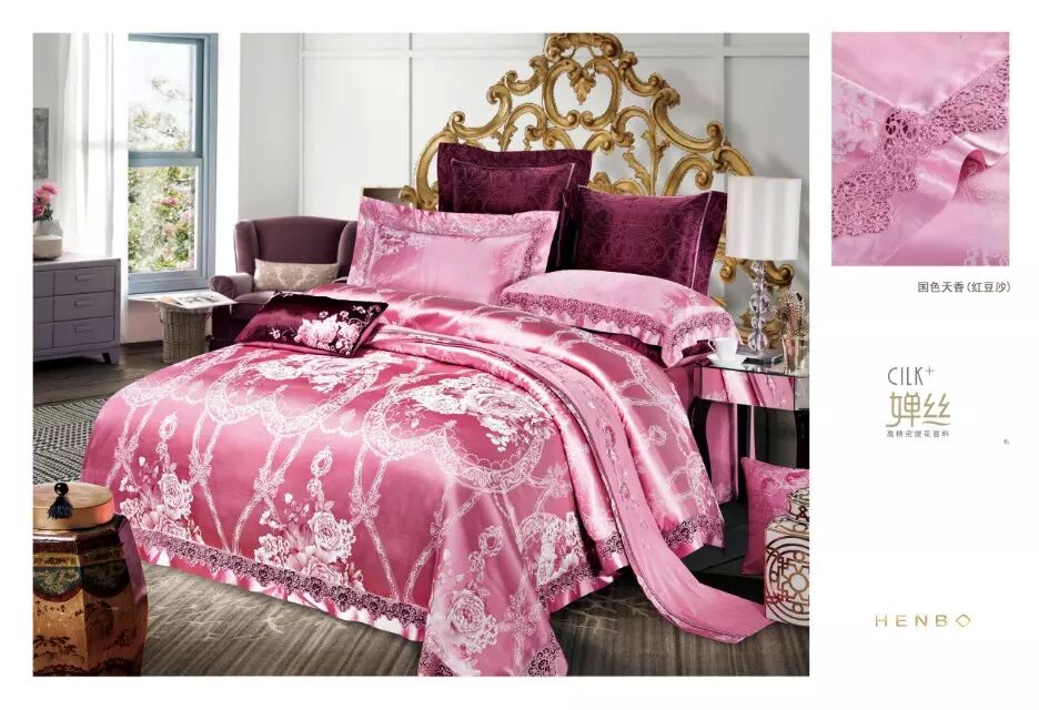 4-piece set, bedding, Tencel jacquard, Chanse cotton, Mercury style, European jacquard Application Scenario