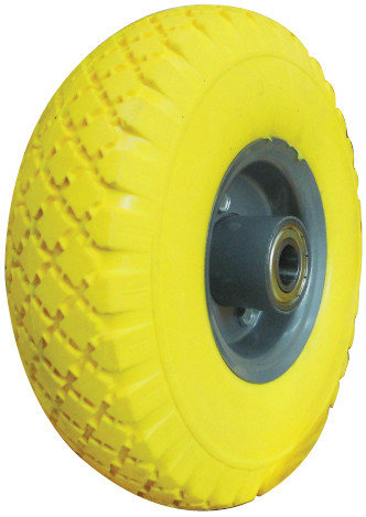 350-4pu实心轮 聚氨酯发泡轮 美观耐磨防扎通防刺工具车轮 彩色园林车轮   