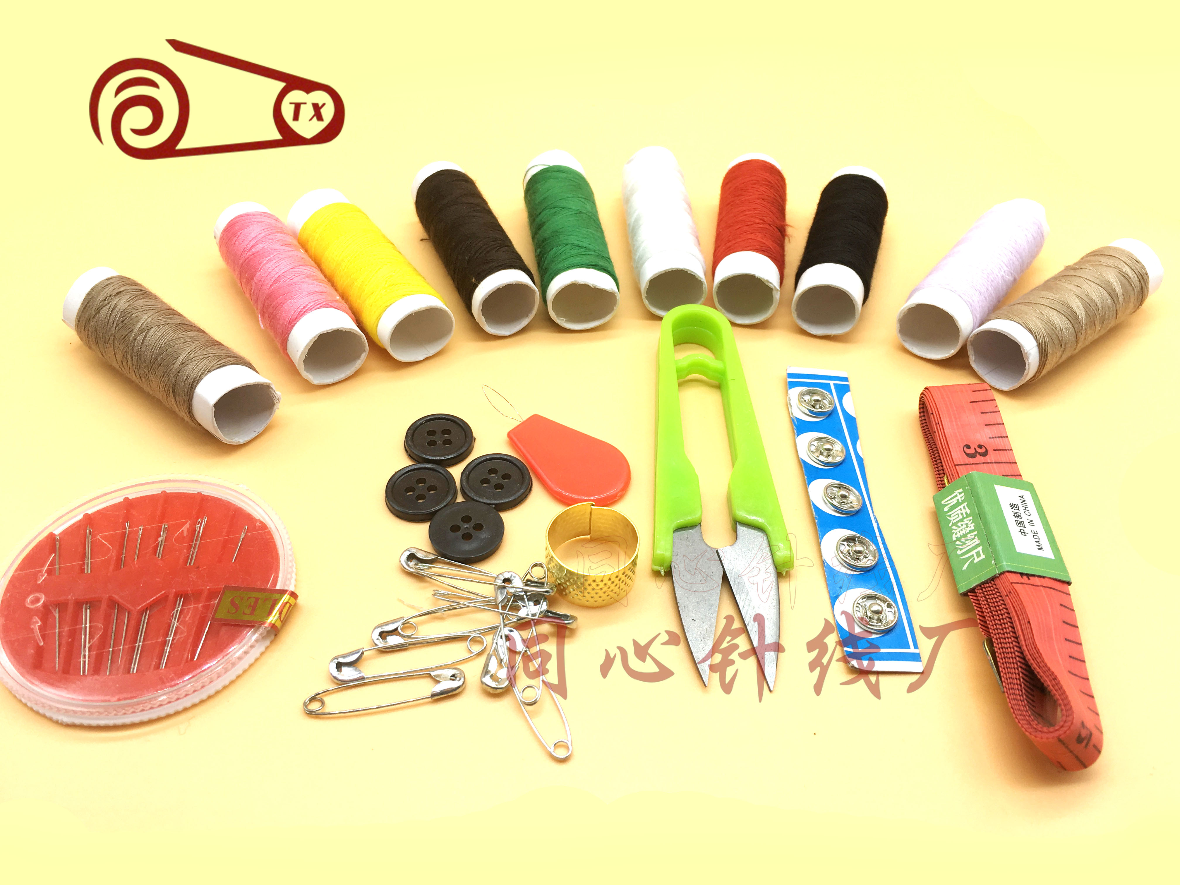 "Treasure Box Sewing Kit, Essential household sewing set, sewing kit manufacturer wholesale. Application Scenario