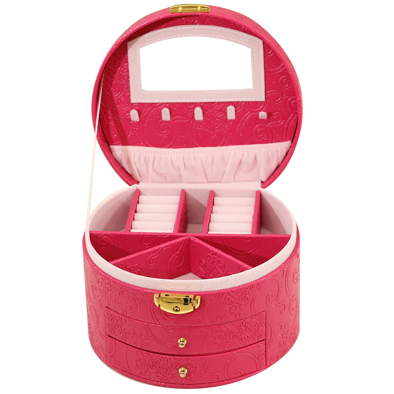 علبة قلادة جلدية عالية الجودة، علبة قلادة كورية، حقيبة حلية Specification image