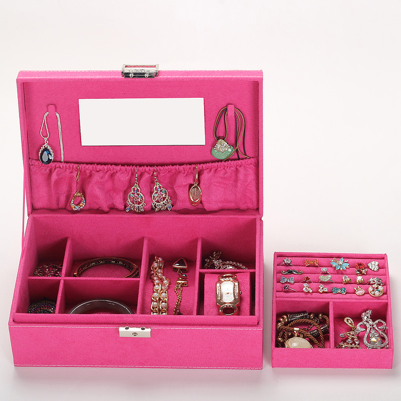 Wholesale of new Guanya jewelry boxes, ring boxes, double-layer jewelry boxes, jewelry racks and jewelry boxes Application Scenario