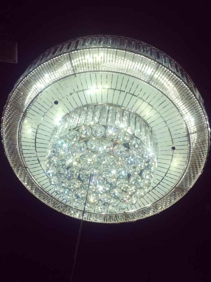 厂家直销水晶灯豪华大堂灯S金圆形吸顶灯蛋糕灯复式楼客厅灯