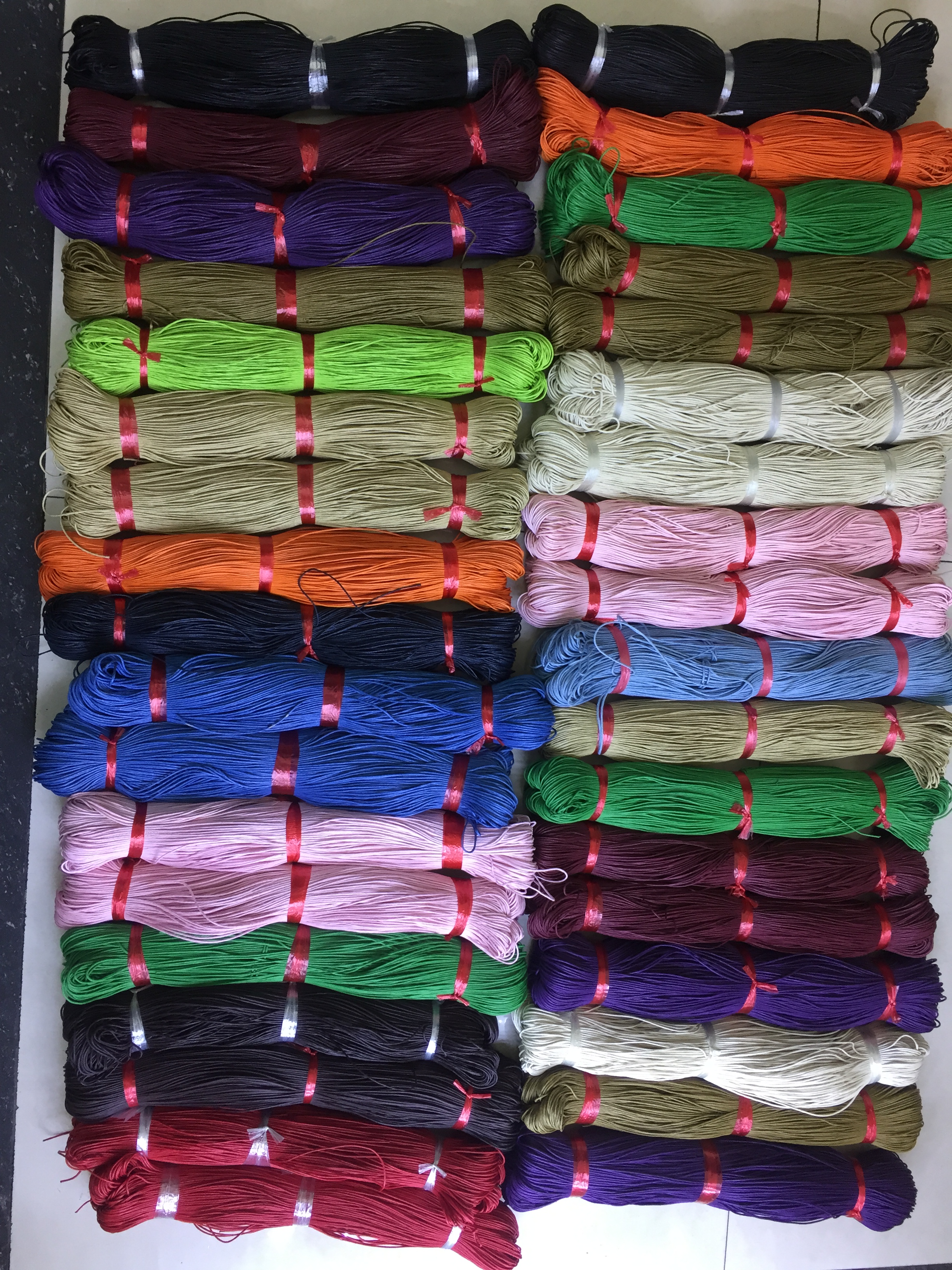 1.5MM普通国产棉蜡线绳，饰品配件编织