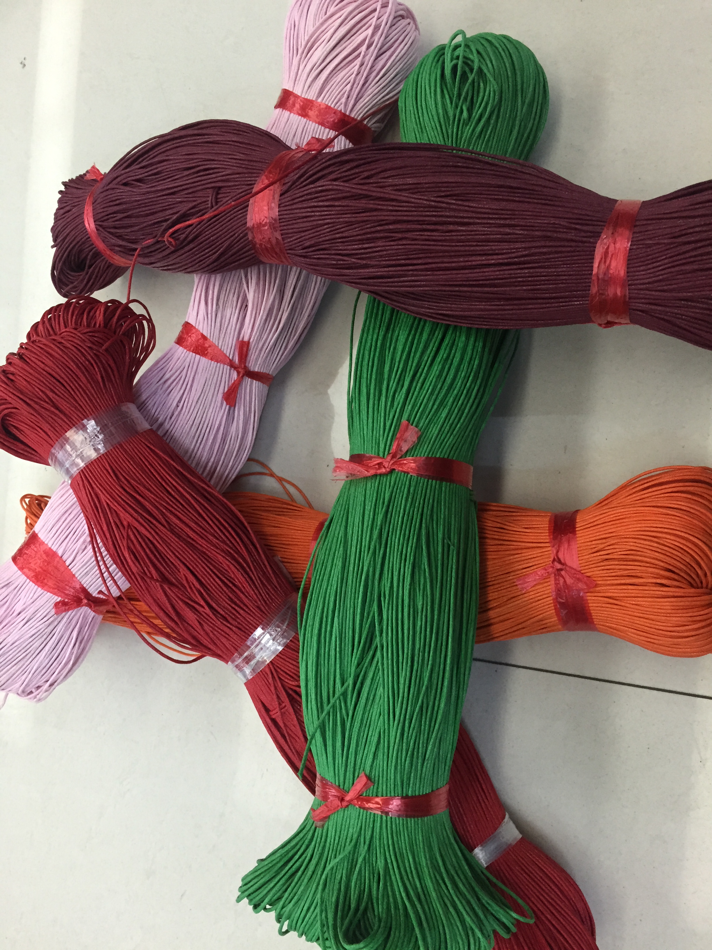 1.5MM common domestic cotton wax thread rope, for weaving jewelry accessories Specification image