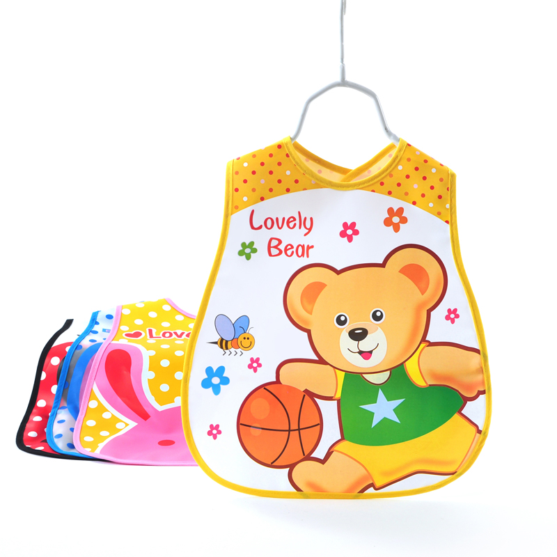 Tong Yin Baby Bib Three-Dimensional No-Wash Plus Waterproof Saliva Towel Pocket Food Eating Clothes Pocket Bib New Thick Model