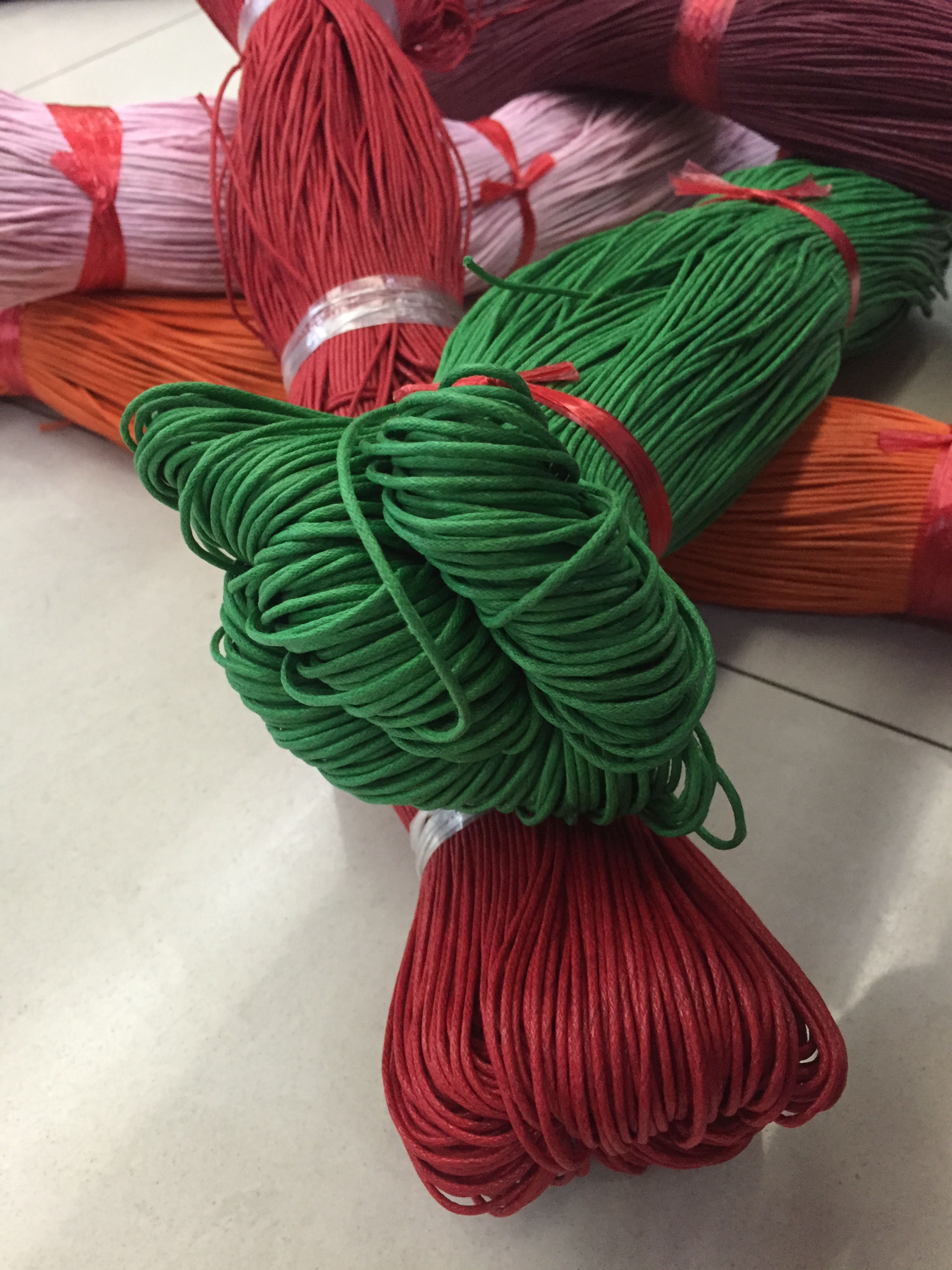 1.5MM common domestic cotton wax thread rope, for weaving jewelry accessories Application Scenario
