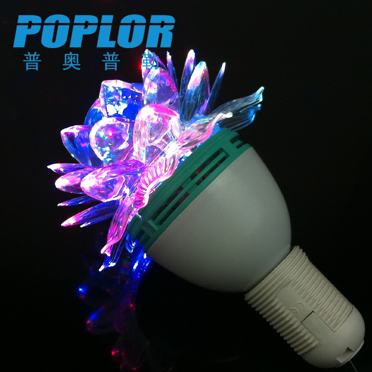 LED stage light 3W bulb light KTV hotel color rotating light RGB lotus light