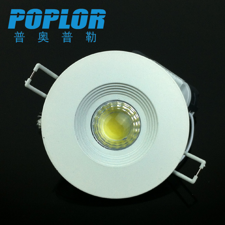 LED筒灯7W服装店专卖店射灯COB透镜天花灯铝宾馆酒店装修